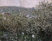 Claude Monet Vetheuil,Les Pruniers en Fleurs Sweden oil painting artist